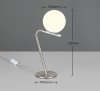 Minimalistyczna lampa stołowa nocna szklany klosz kula FLAMING 568900107 TRIO SELECT